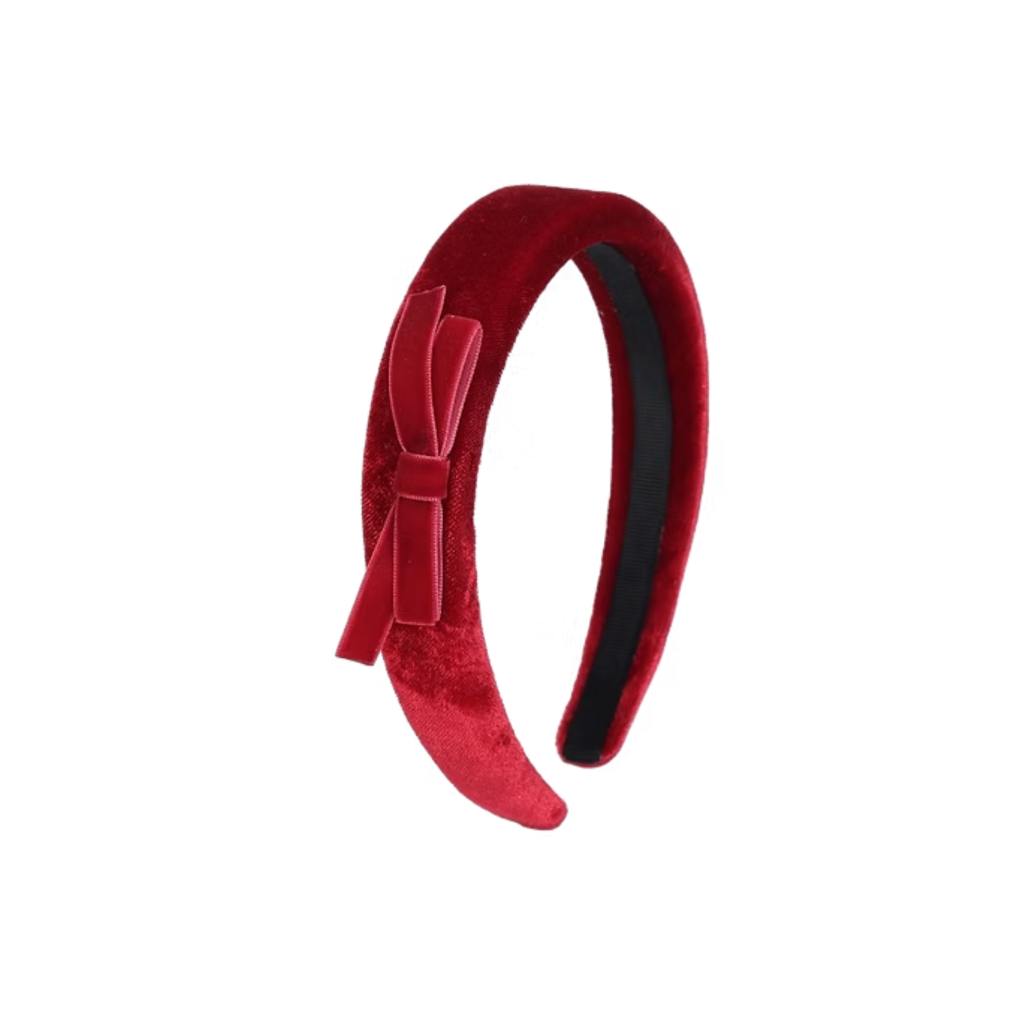 Tis Me Velvet Ribbon Hard Headband Side Bow