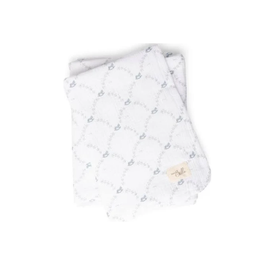 Bebe Bella  All Over Rocking Horse Print Swaddle