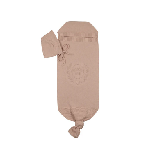 Peluche Bebe Embossed Cocoon And Beanie