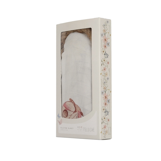 Peluche Milestone Blanket Gift Set