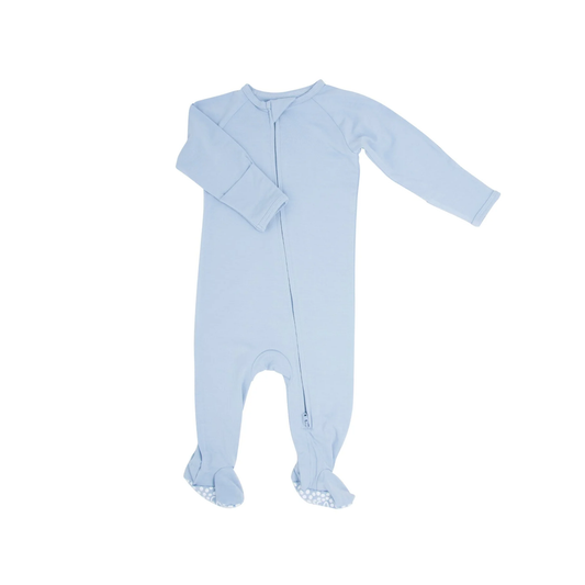 Sweet Bamboo Plain Zipper Footie