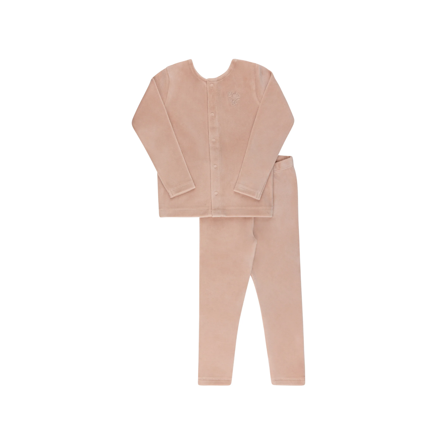 Ely`s & Co Girl Velour Center Floral Pajama