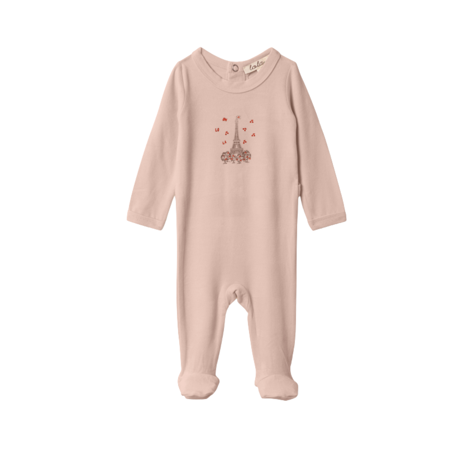 Lola Eiffel Tower Print Footie