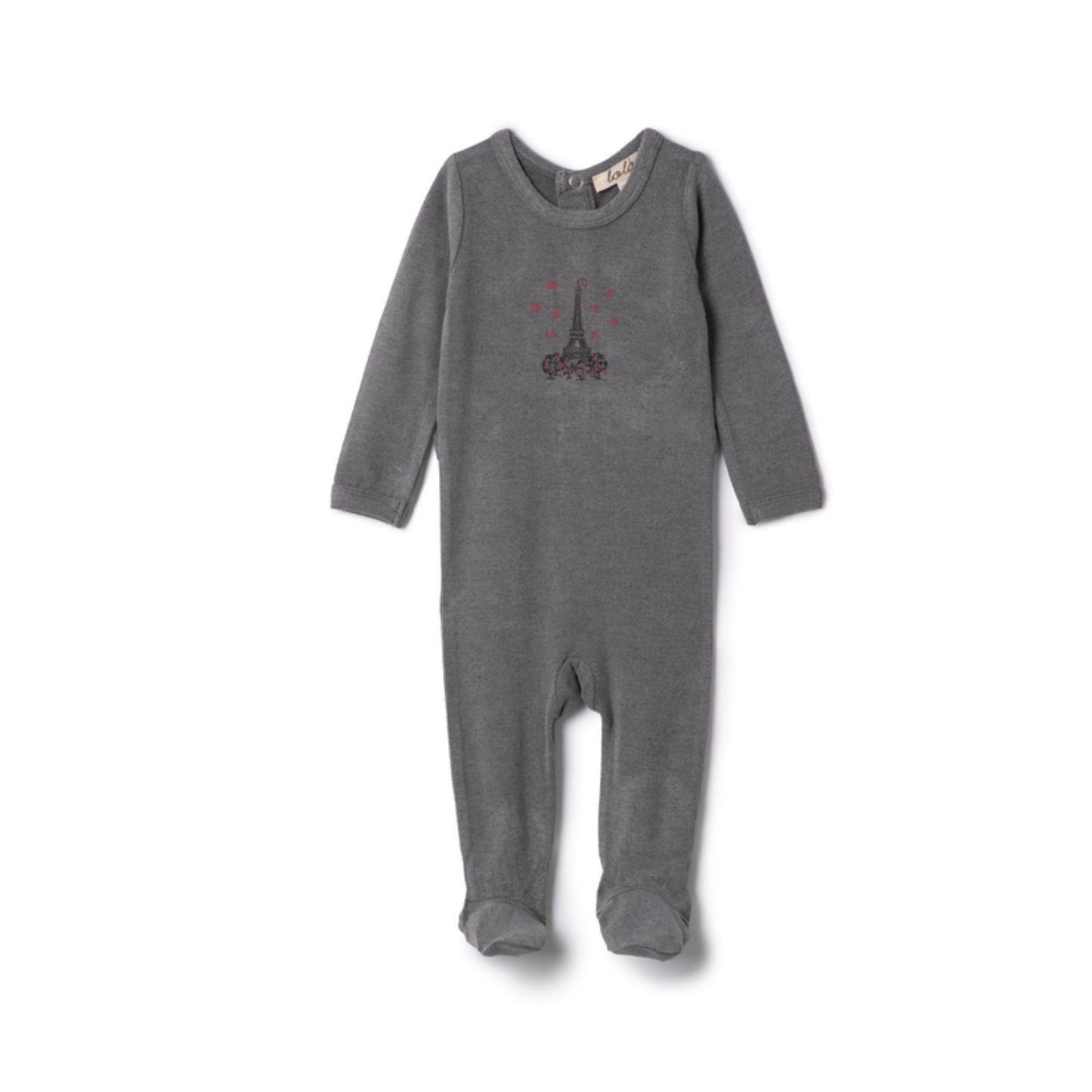 Lola Eiffel Tower Print Footie