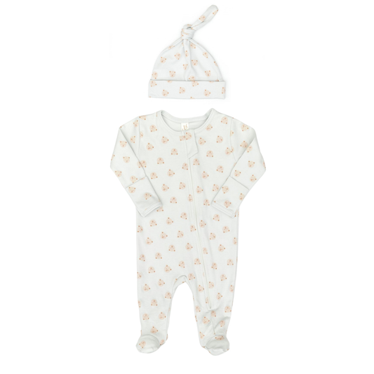 Tuntun Baby Boy Doble Way Zip Footie