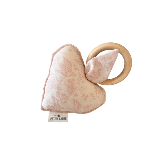 Petite Laure Baby Rattles Rose