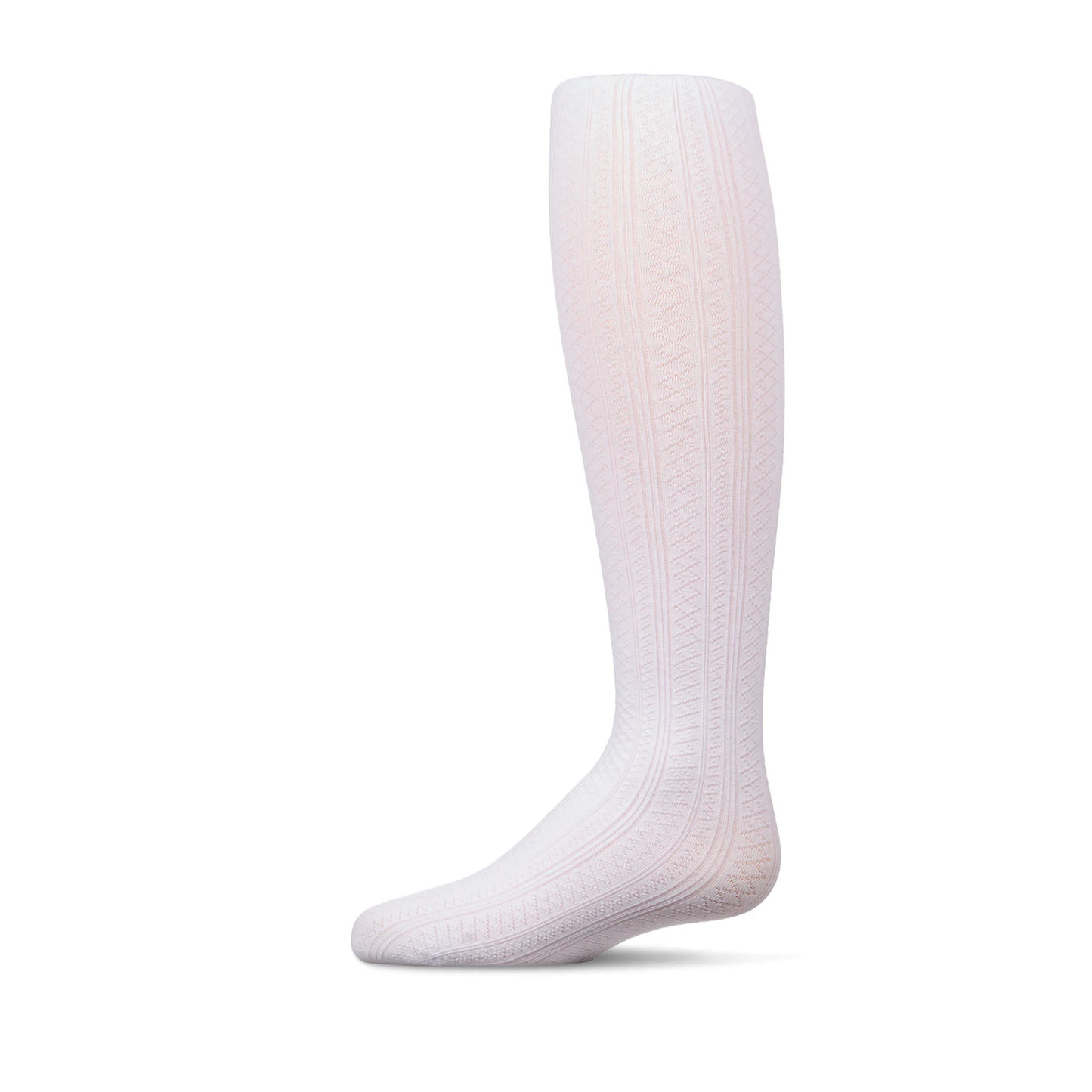 Memoi Multi Diamond Drop Stitch Tights - MKF-4095