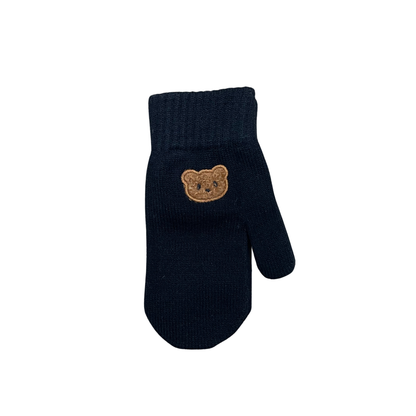 Mini Pops Mitten With Teddy Applique