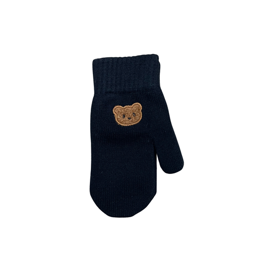 Mini Pops Mitten With Teddy Applique