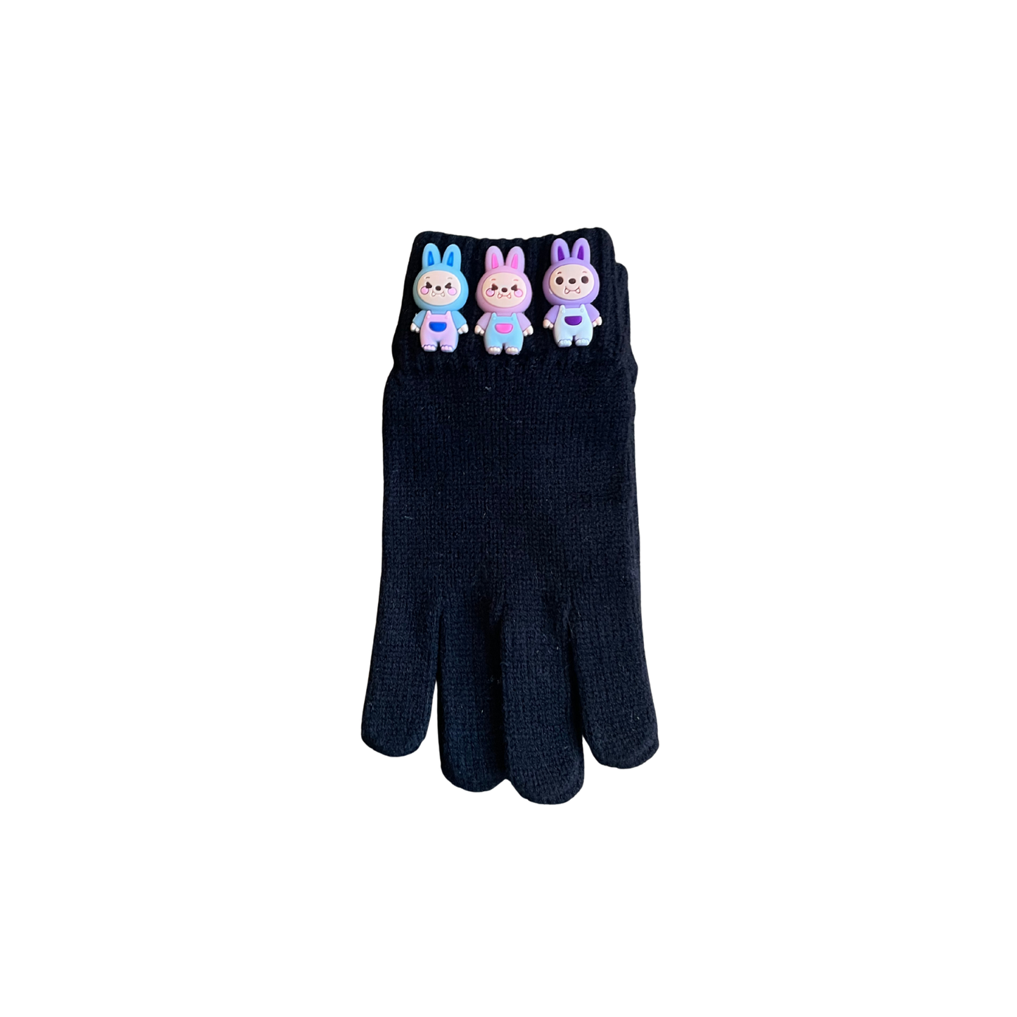 Bari Lynn Black Bu Monster Winter Gloves