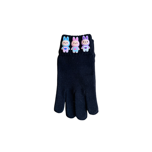 Bari Lynn Black Bu Monster Winter Gloves