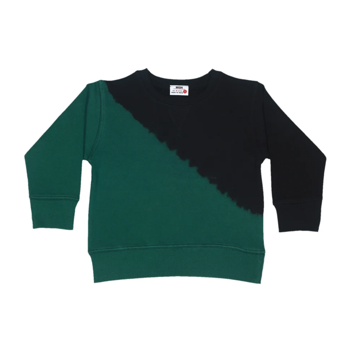 Mish Diagonal Crew Neck Sweatshirt