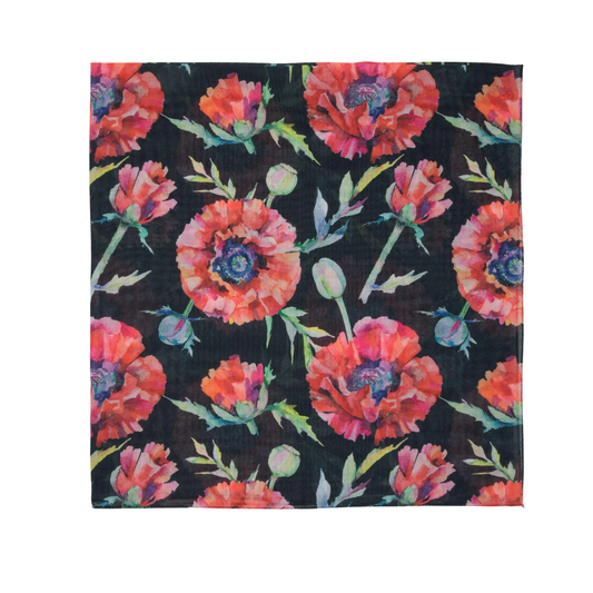 Tal Red Anemone Headscarf