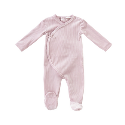 Kipp Pointelle Velour Footie