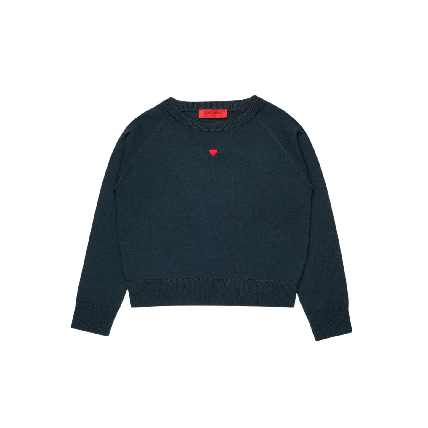 Max & Co Heart Embroidery Wool Sweater