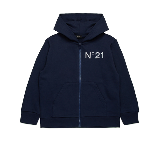 N°21 Zipper Up Hoodie Sweatshirt