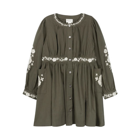 Looms Floral Embroidered Dress