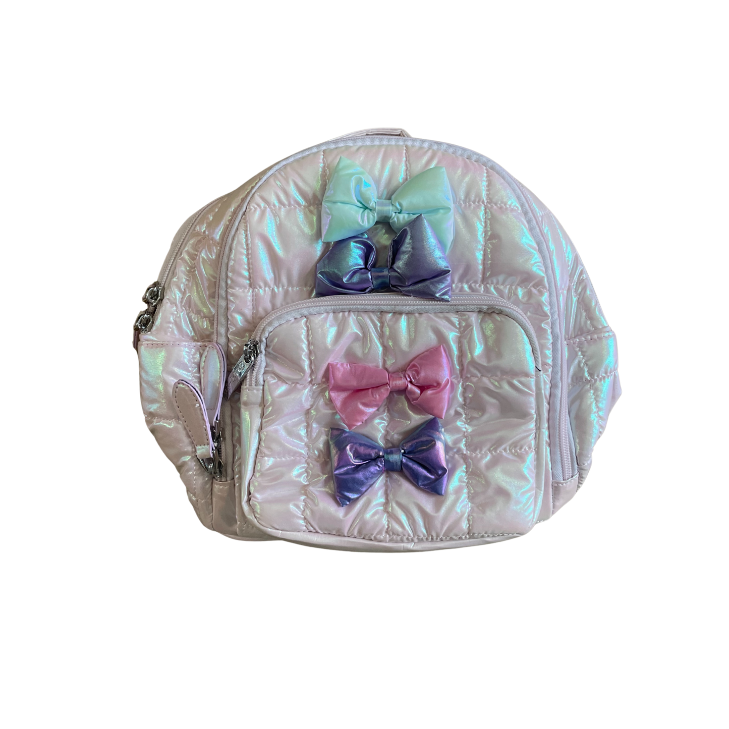 Bari Lynn Puffy Bow Mini Backpack