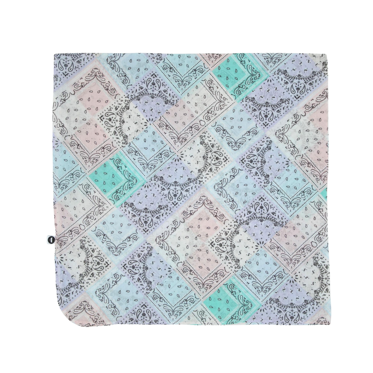 Tal Pastel Paisley Bandana Print Headscarf