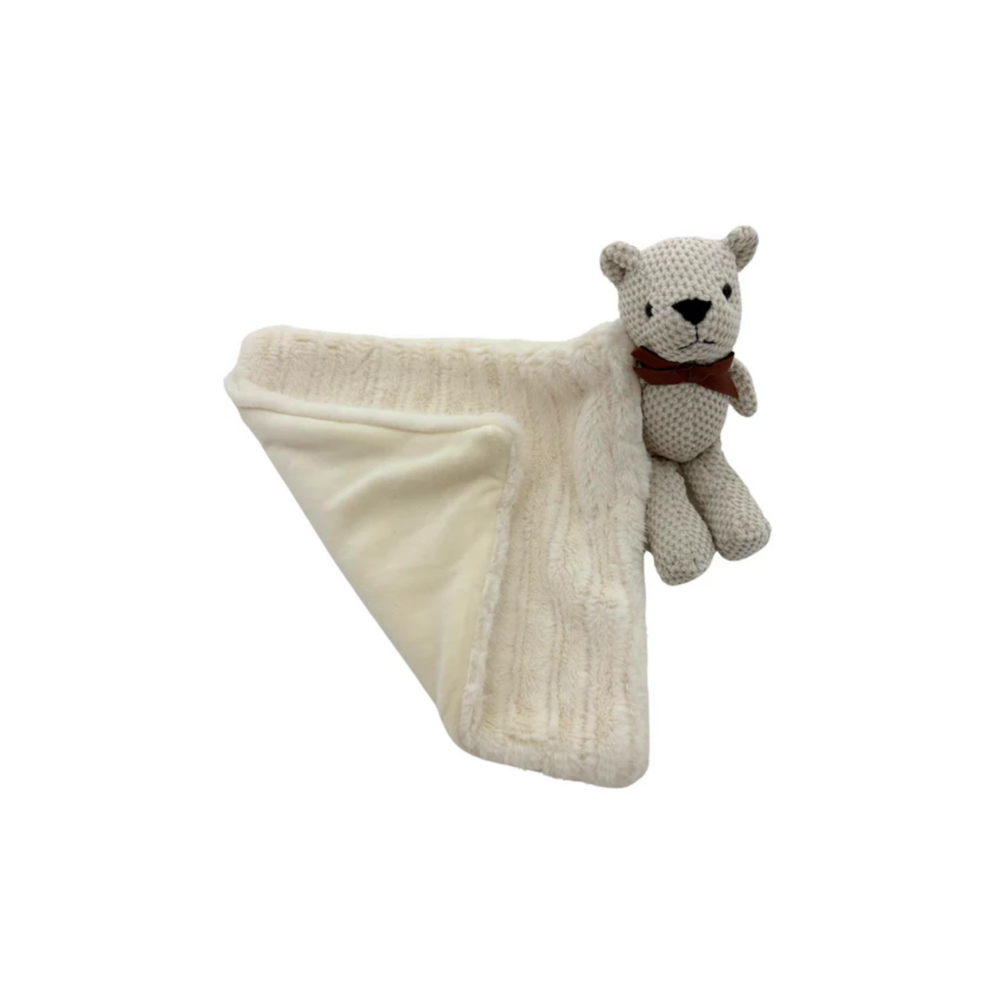 Tiny Cuddlez Ribbed Velour Teddy Blankie