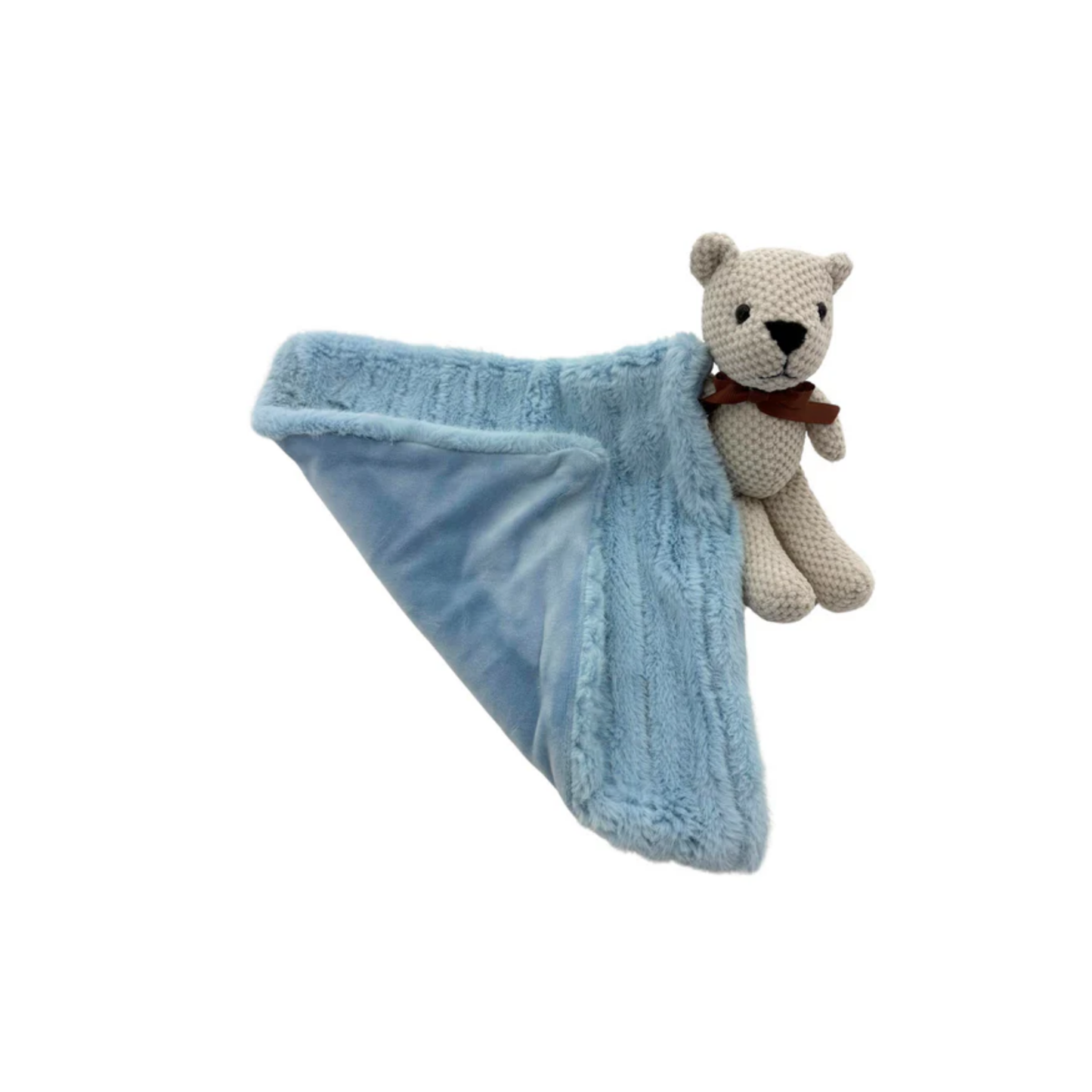 Tiny Cuddlez Ribbed Velour Teddy Blankie
