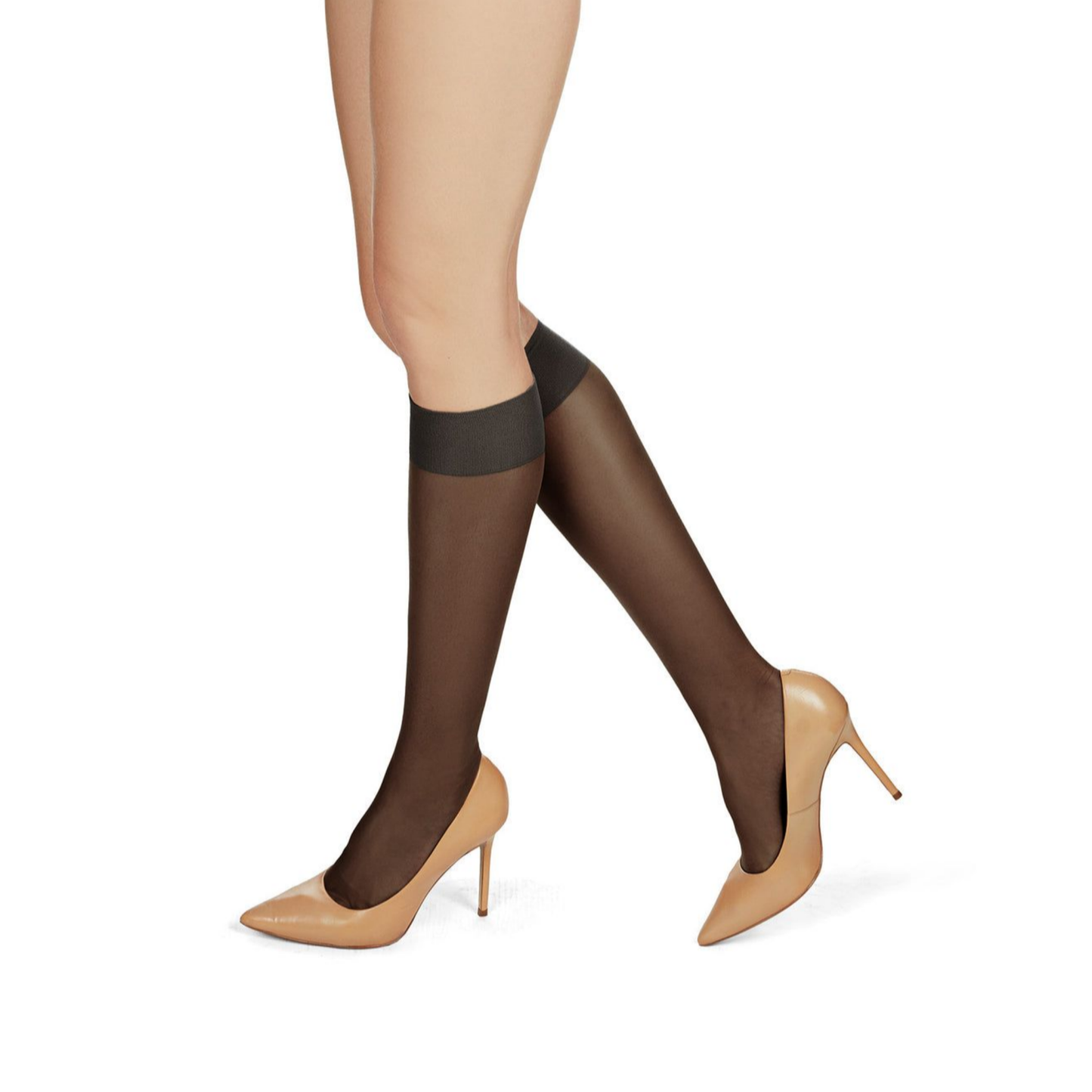 Memoi Womens Silky Super Sheer Knee Highs