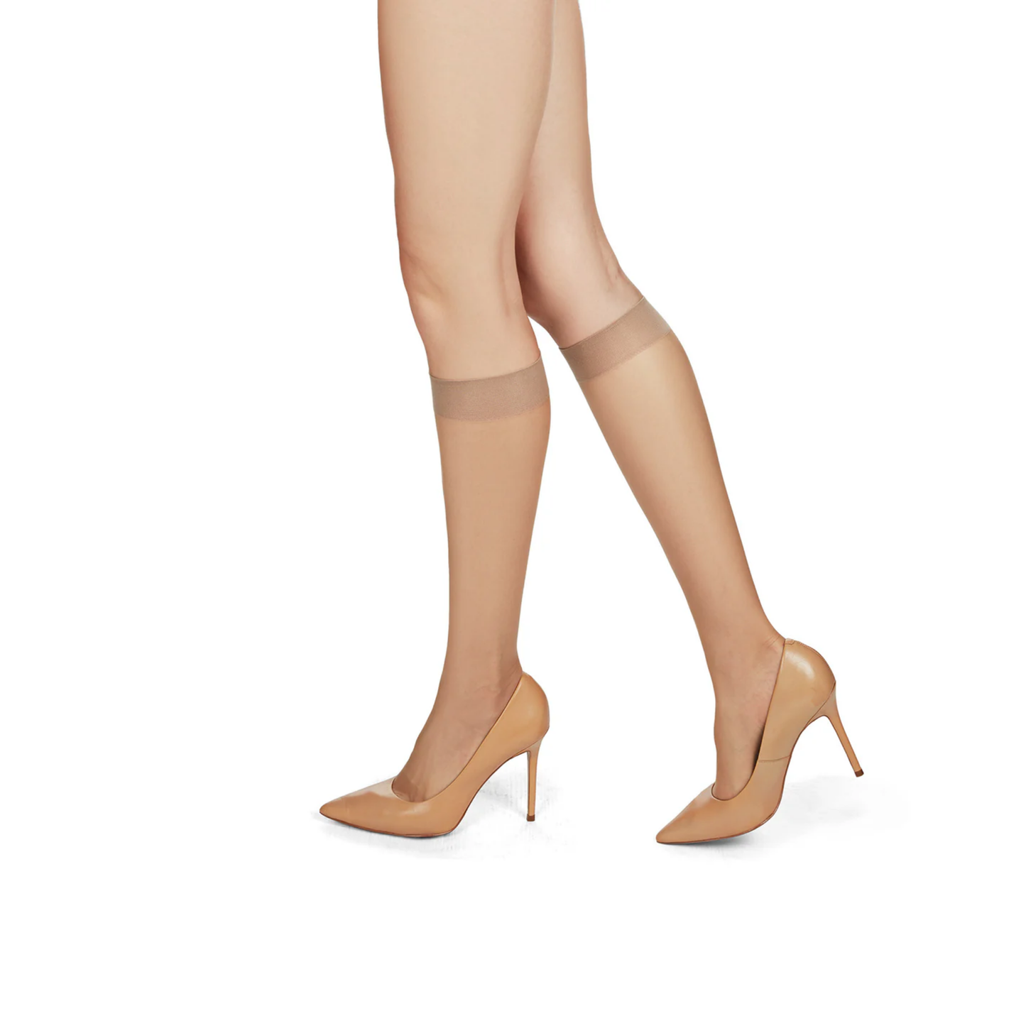 Memoi Womens 3 Pair Pack Silky Sheer Knee Highs