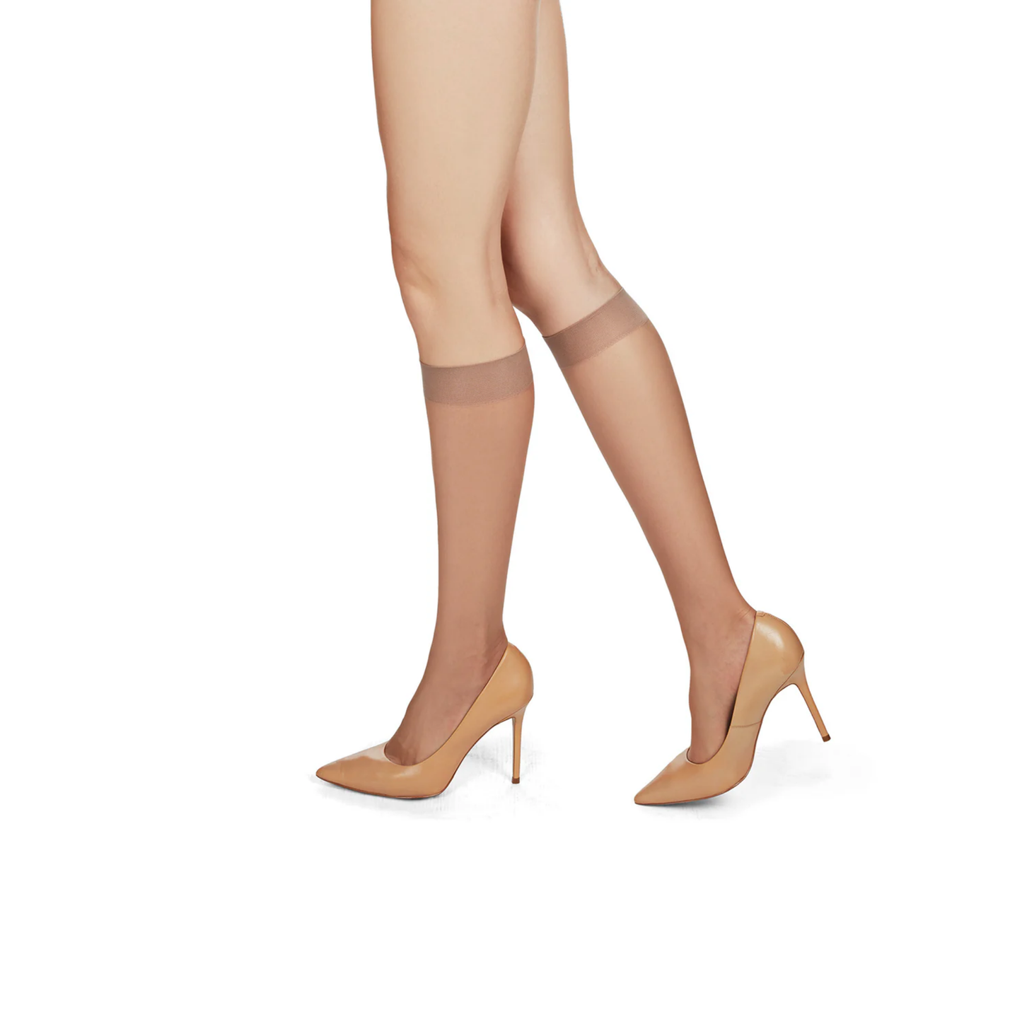Memoi Womens 3 Pair Pack Silky Sheer Knee Highs