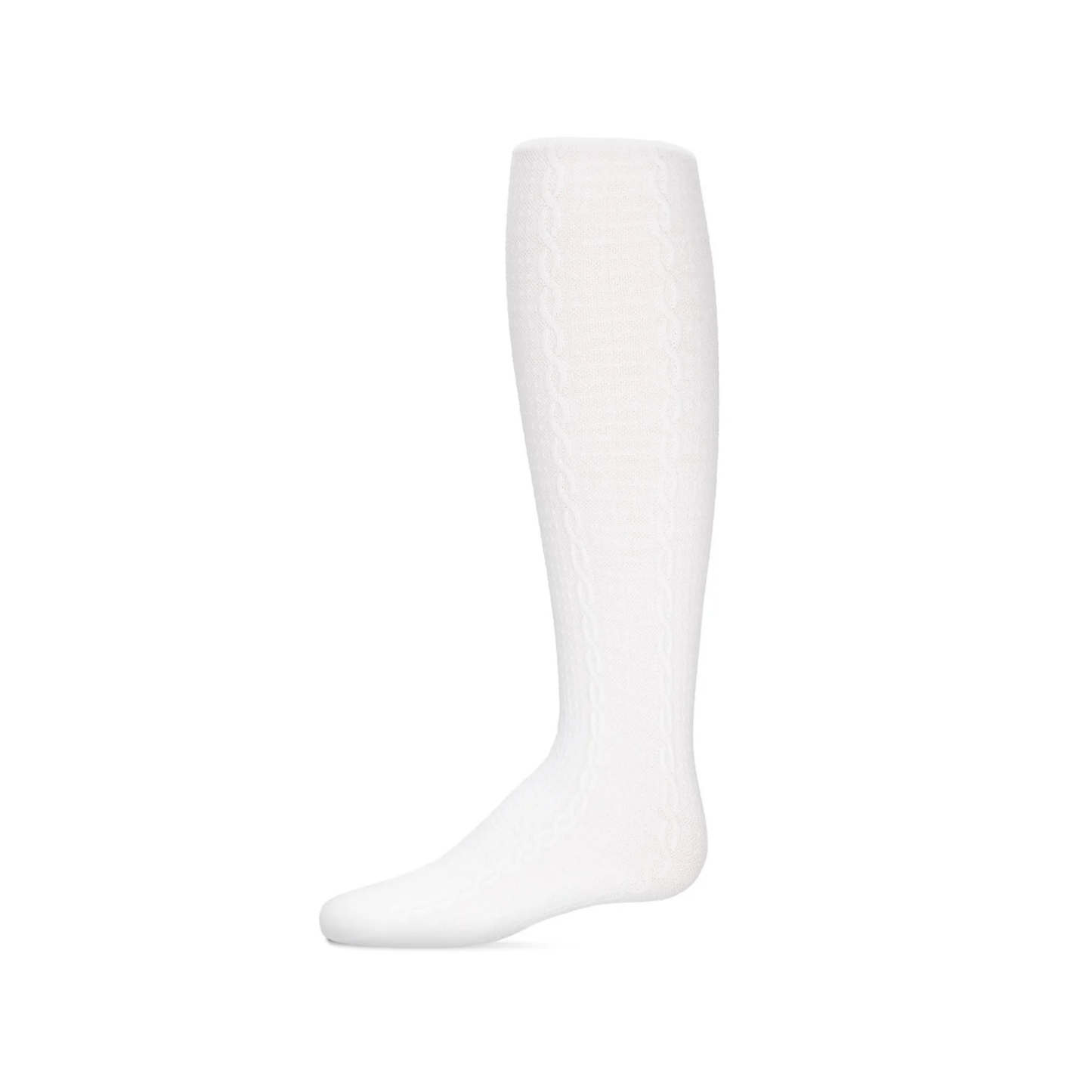 Memoi Girls Pique Chain Pima Cotton Tights