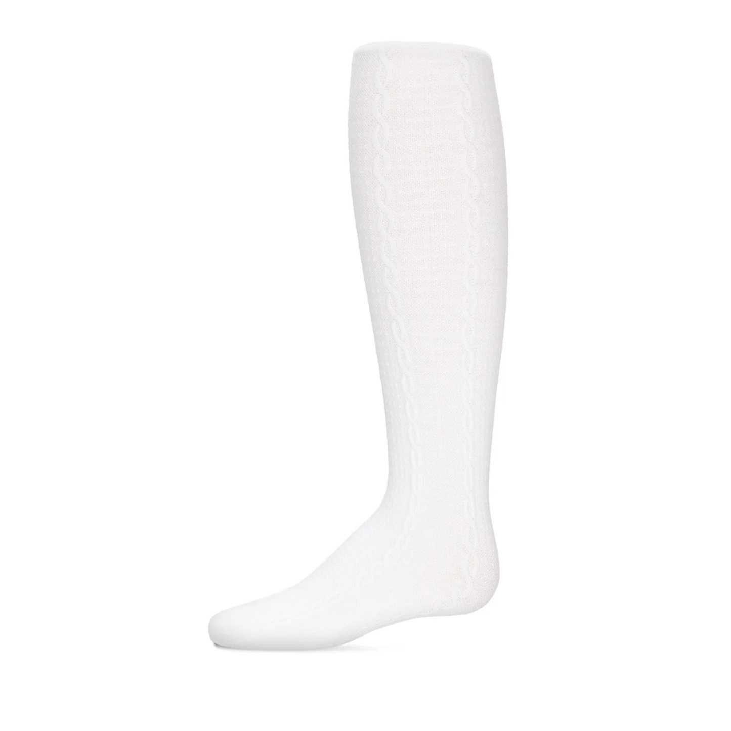 Memoi Girls Pique Chain Pima Cotton Tights