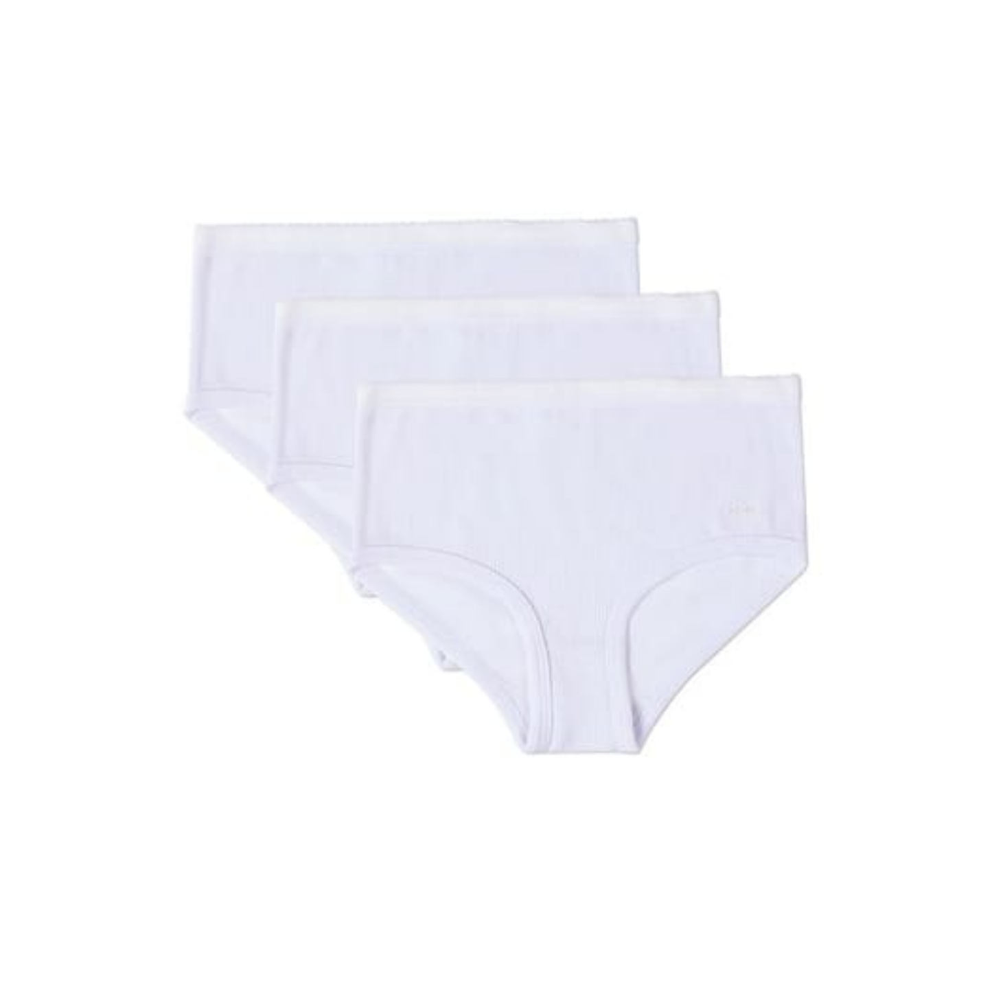 Memoi Solid Ribbed Modal Girls Panty 3 Pair Pack