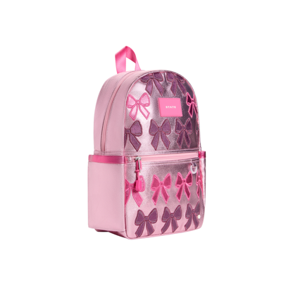 State Bags Pink Patchwork Bows Mini Backpack