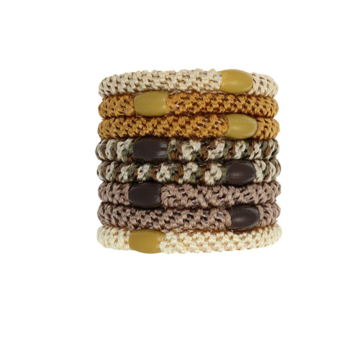 Finest Accessories Grab & Ponytail Holders Set Of Eight