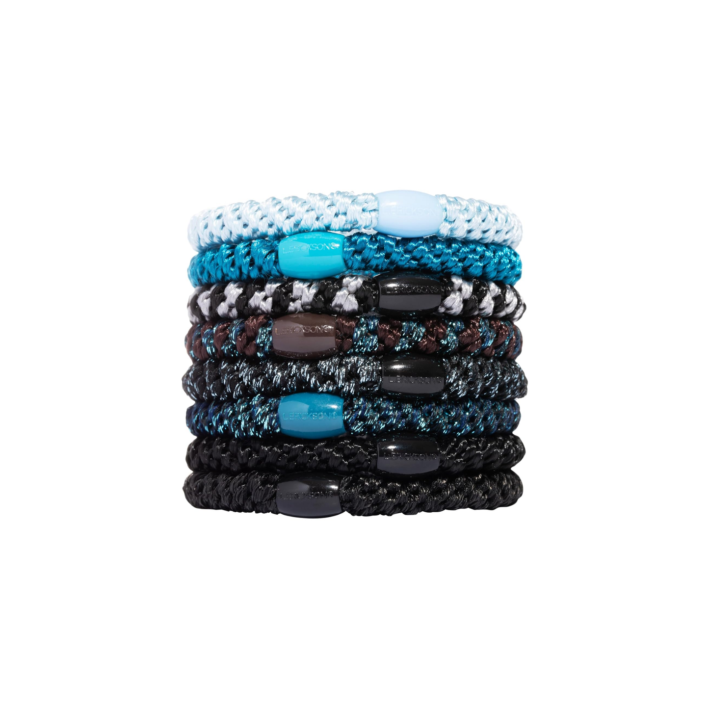 Finest Accessories Grab & Ponytail Holders Set Of Eight