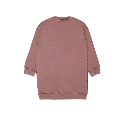 Max & Co Mauve Logo Acid Wash Sweat Dress