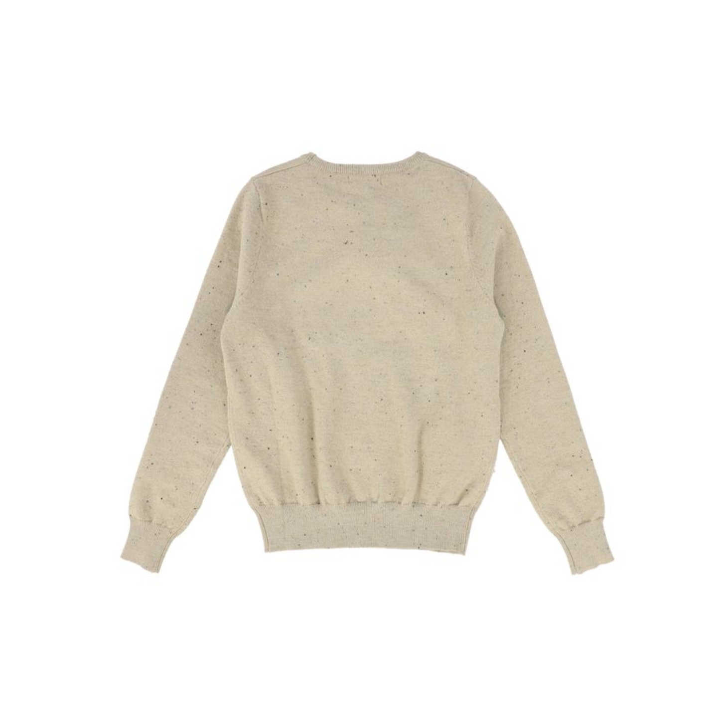 Valentina Beige Fringe Horse Embroidered Sweater