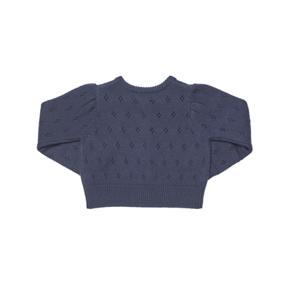 Pink Chicken Navy Connie Long Sleeve Cardigan