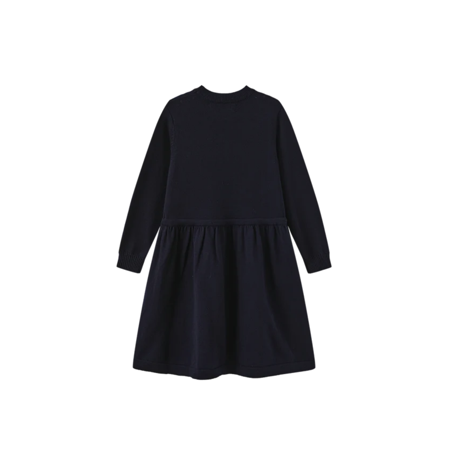 Phil And Phoebe Navy Tanvi Contrast Neck Dress