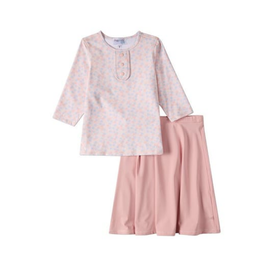 Memoi All Over Floral 2pc Swim Set