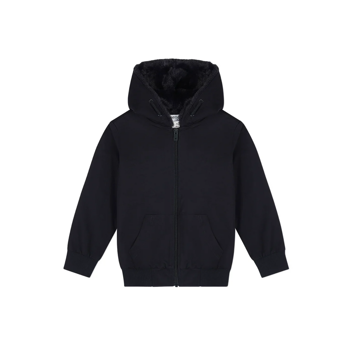 Memoi Boys Faux Fur Zip Up Hoodie