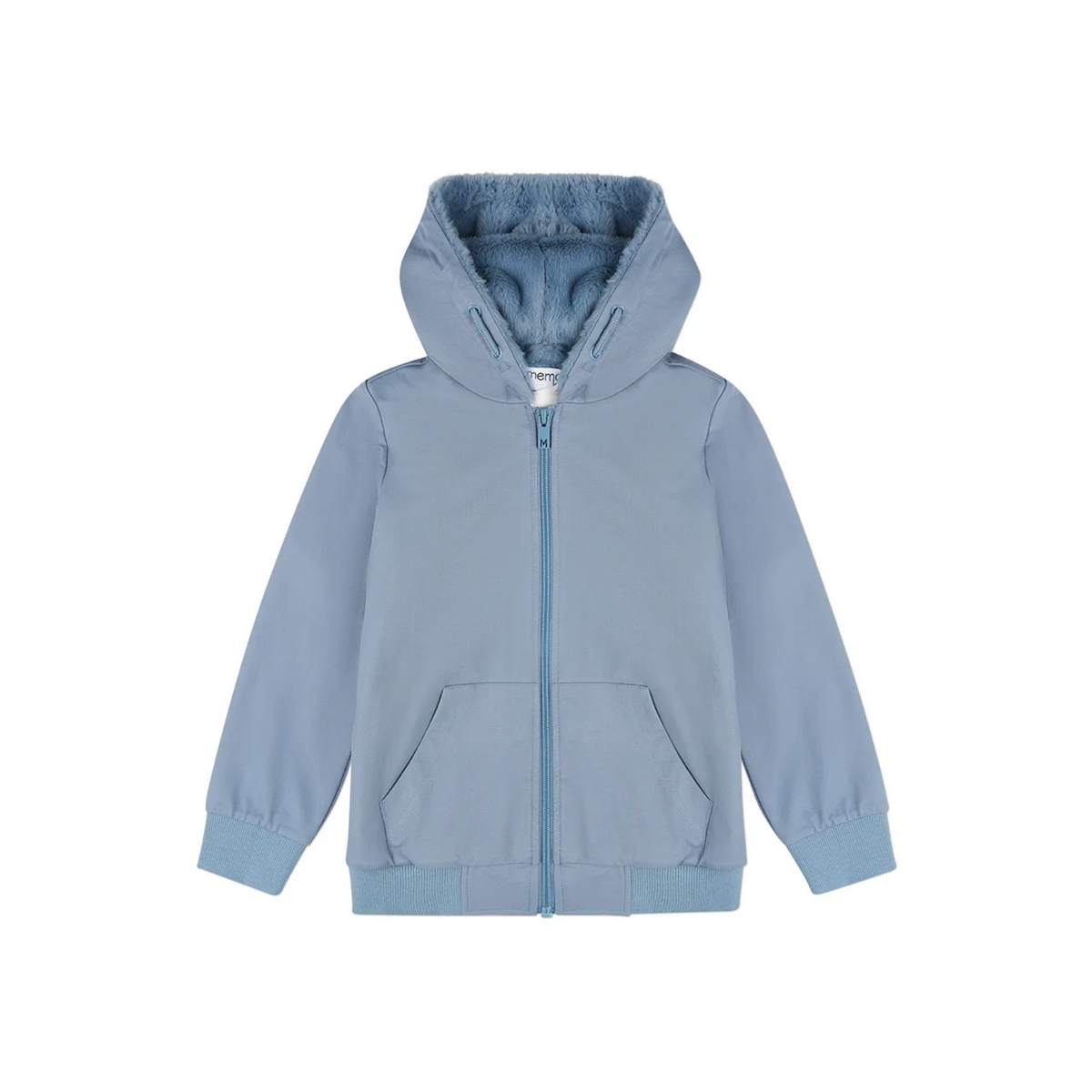 Memoi Boys Faux Fur Zip Up Hoodie