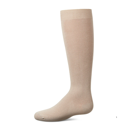 Memoi Kids Basic Soft Rayon from Bamboo Knee High Socks Humus - Mk-6266
