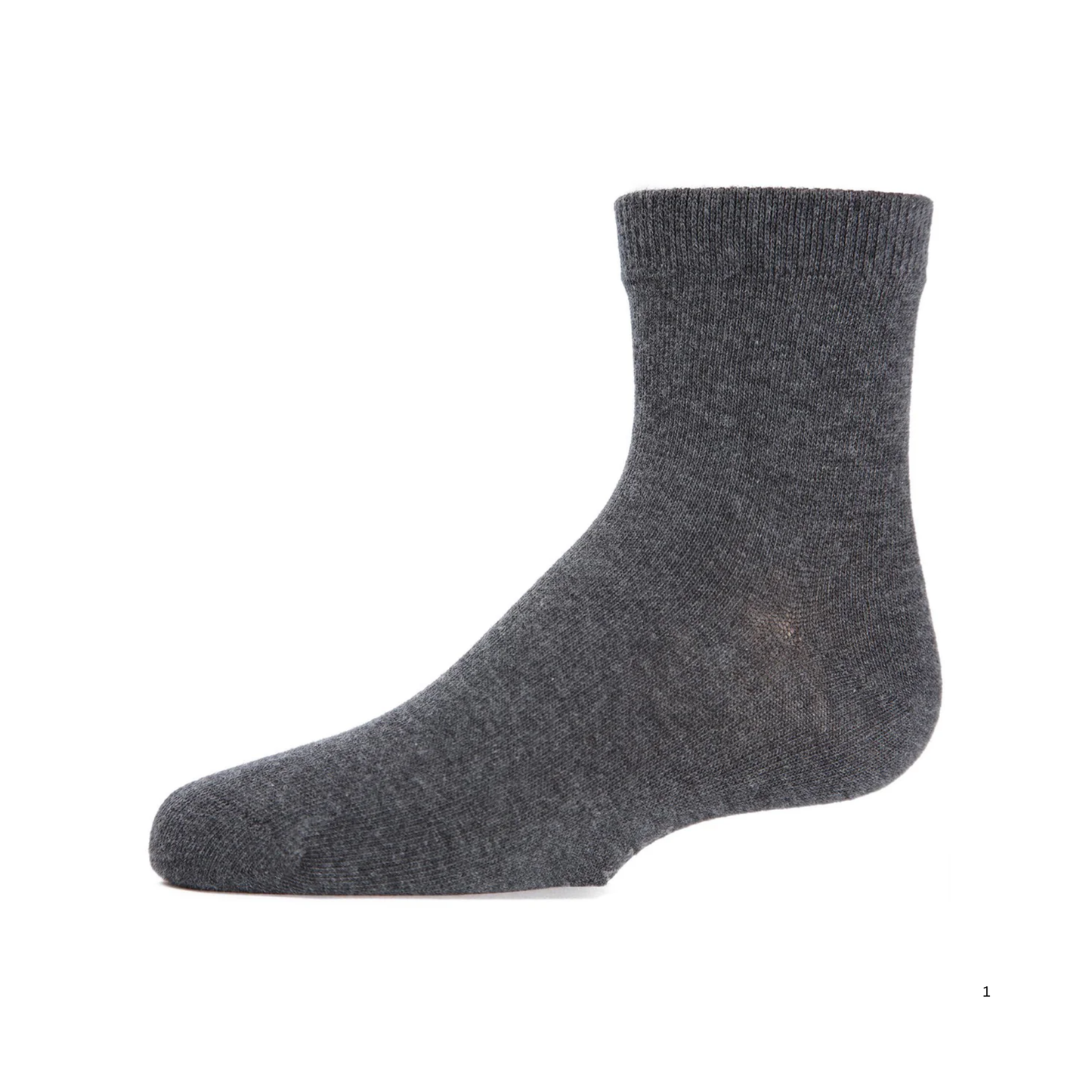 Memoi Unisex Basics Kids Cotton Blend Ankle Socks - Mk-5101