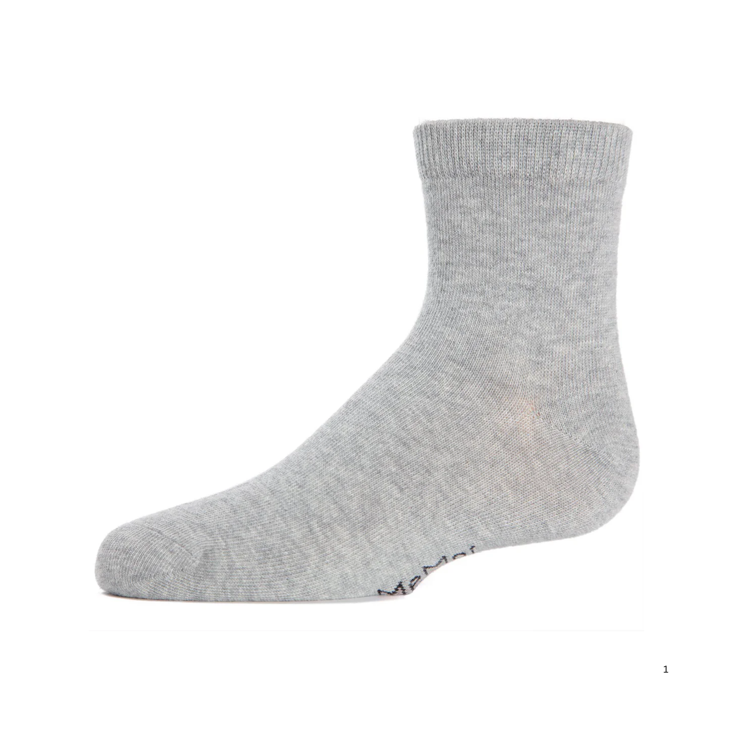 Memoi Unisex Basics Kids Cotton Blend Ankle Socks - Mk-5101