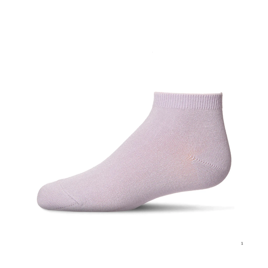 Memoi Kids Basic Soft Rayon from Bamboo Anklet Socks Lilac - Mk-6066