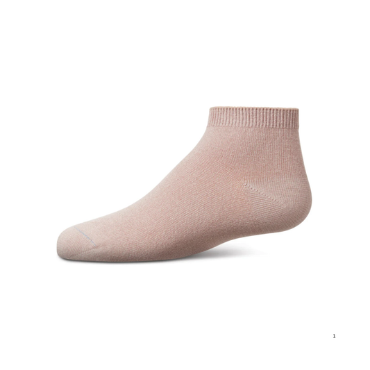 Memoi Kids Basic Soft Rayon from Bamboo Anklet Socks Light Mauve - Mk-6066