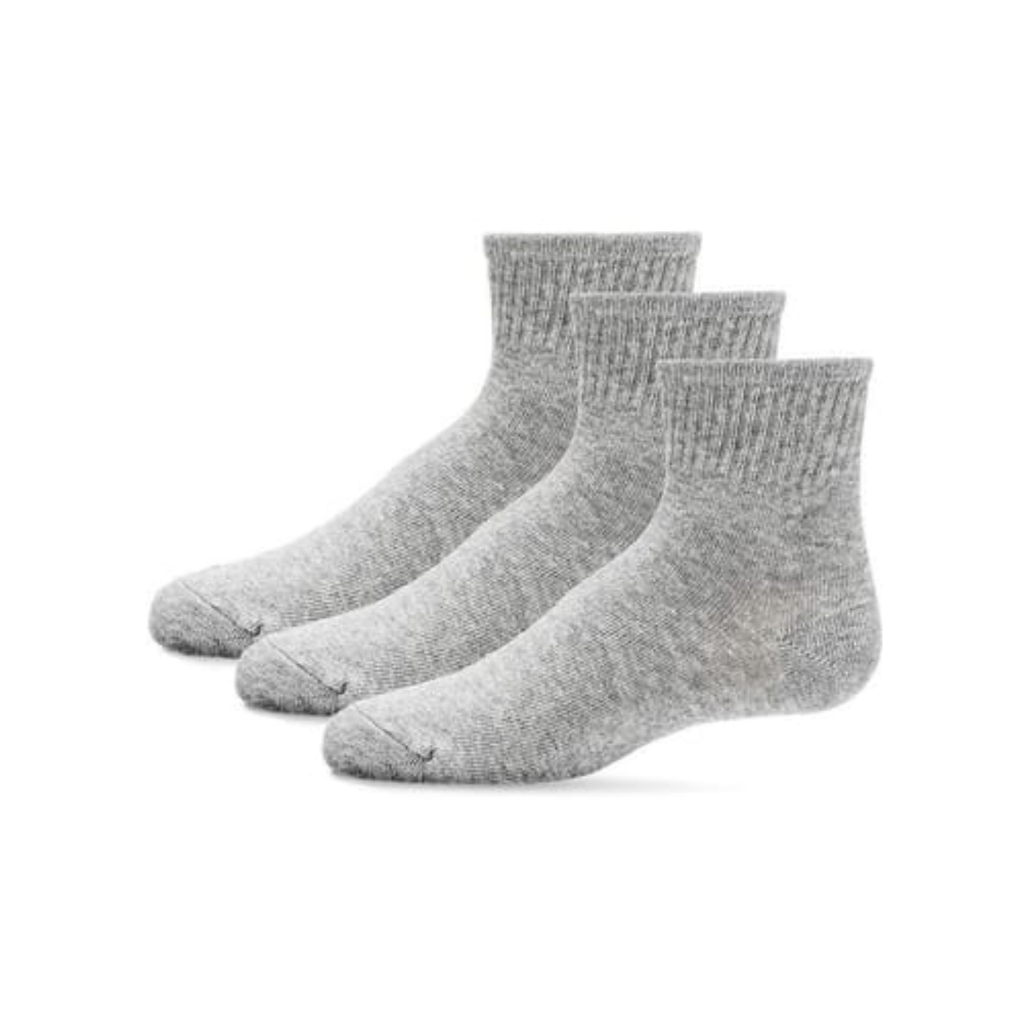 Memoi Kids 3 Pair Pack Mid Cut Cotton Blend Socks - Mk-563