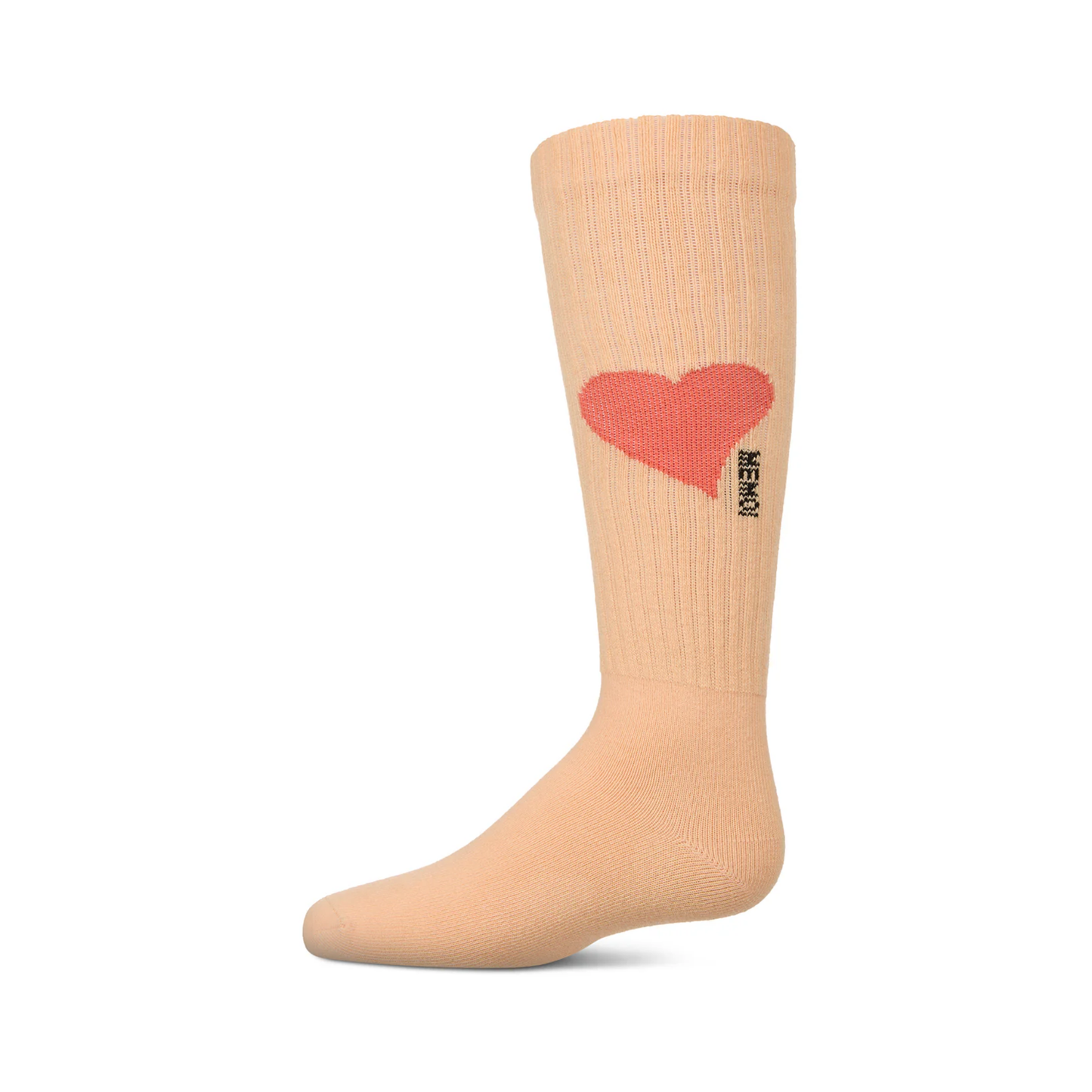 Memoi Single Heart Logo Knee High - MKF-7168