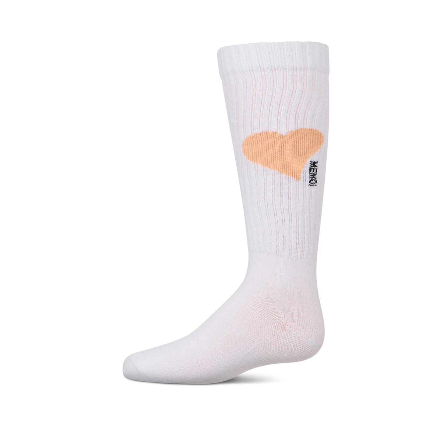 Memoi Single Heart Logo Knee High - MKF-7168