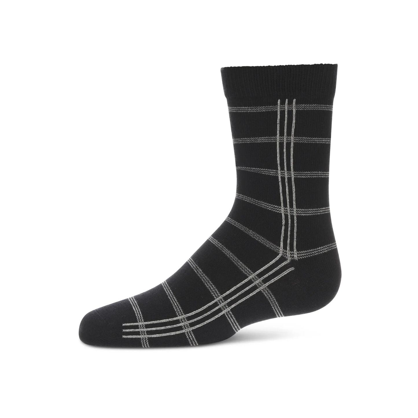 Memoi Boys Boxed Stripe Crew Socks - Mk-169